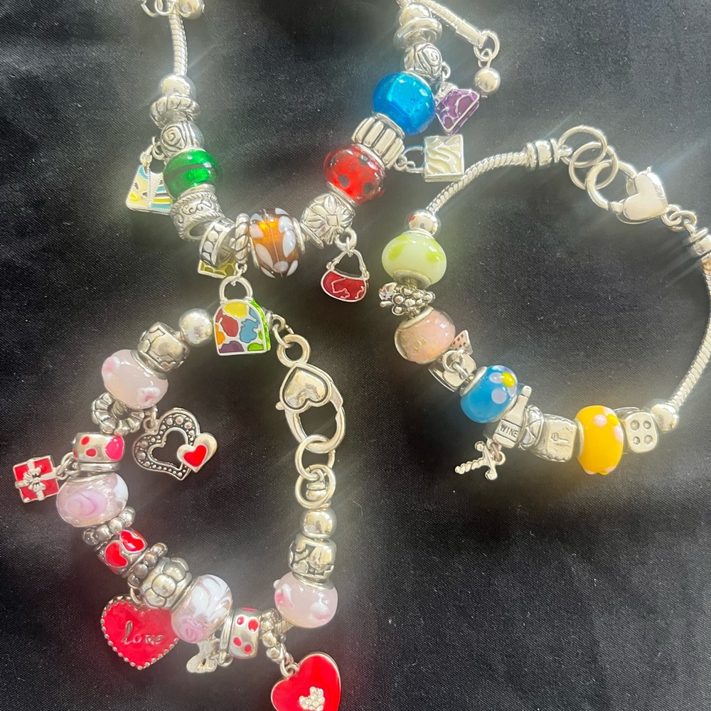 Colorful Charm Bracelet Set - Picture 3 of 3